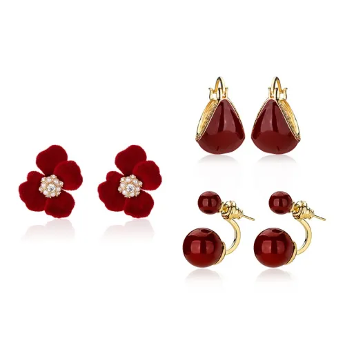 MOFEI Серебро S925 Стержень Серьги Женские