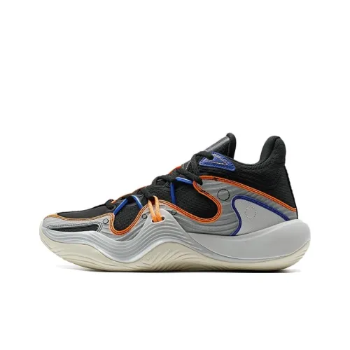 XTEP Покрытие Легкий Теплоизоляционный MID Топ Баскетбольные кроссовки Мужской Серый Черный Синий