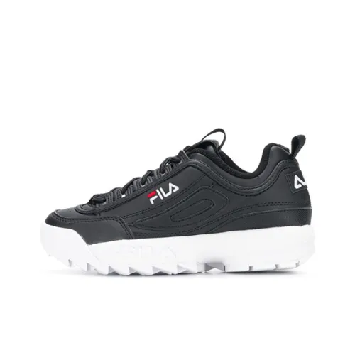 FILA Disruptor 2 Износостойкий и Легкий Низкий Топ Повседневная Обувь Женская Черная
