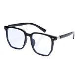 Яркий черный полная оправа с защитой от синего света