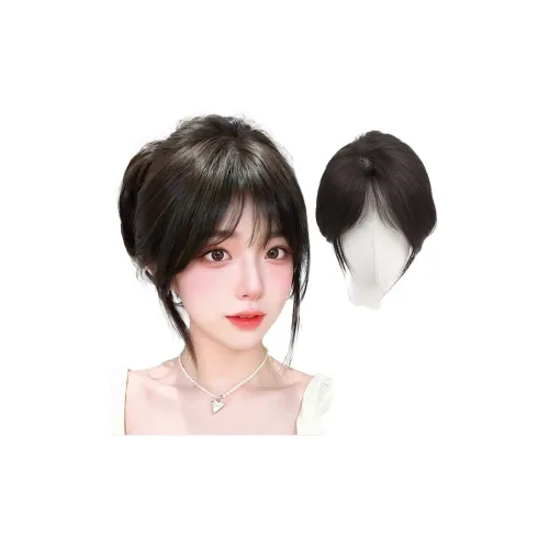 MUYAN CENTER Часть Bangs Волосы Расширение Ленты Натуральный Мокко