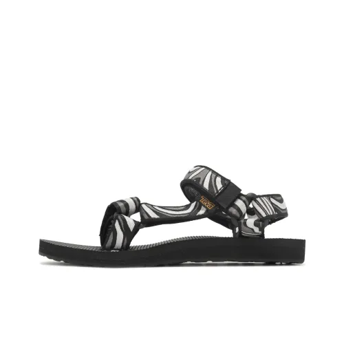 Teva Original Universal Пляжные сандалии Черно-серый Женские