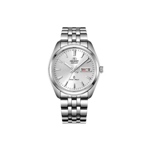 ORIENT Автоматический Механический Механизм Мужские Часы 39 мм Серебряный