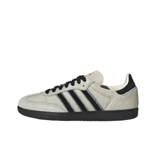 Adidas Originals Samba Износостойкий и Легкий Низкий Топ Кроссовки для скейтбординга Женские Бежевые