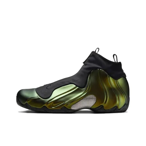 Nike Air Flightposite Винтажные баскетбольные кроссовки MID Топ Черный Зеленый Мужской