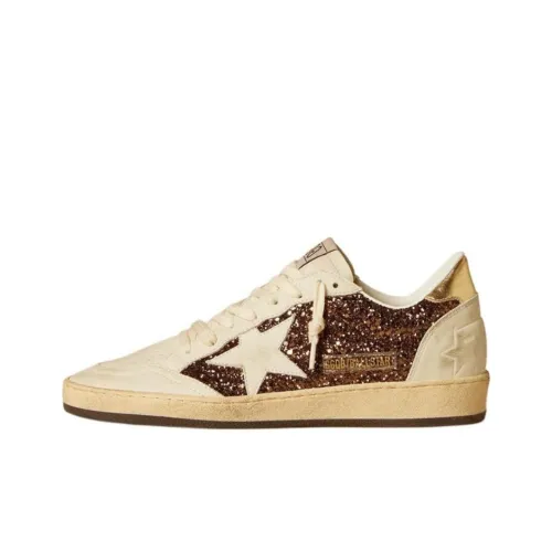 Golden Goose Ball Star Low Топ Скейтборд Кроссовки Женские Бежевые