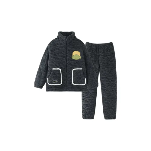 LEZIYUN Черный Мужской Пижамный Комплект