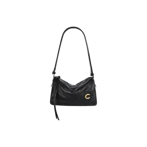 CASSILE Овчина Сумка через плечо Средняя Женская Черная