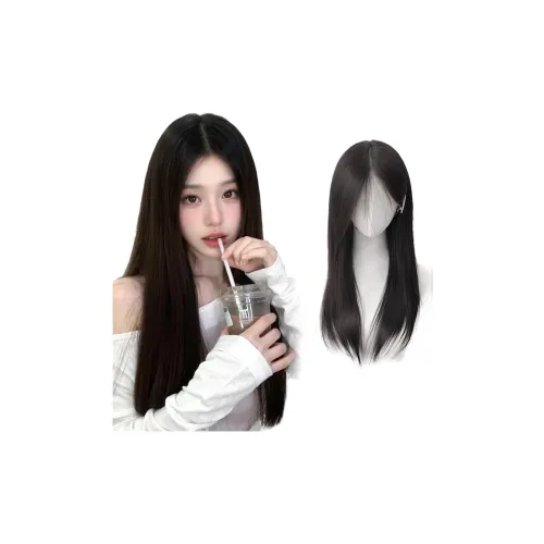 MUYAN First Love Girlish Черный Длинный Набор Прямых Перук