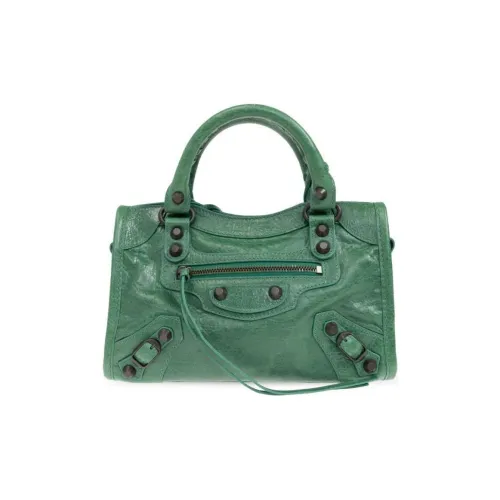 Balenciaga Le City Овечья кожа Сумка через плечо Сумка Мини Женская Жадеит Зеленый