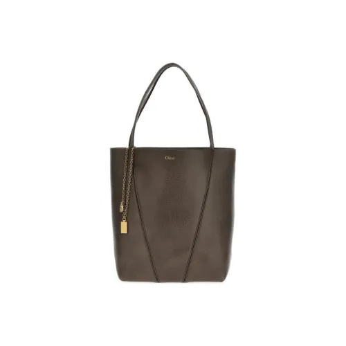 Chloe GRAIN LEATHER Тоут Сумка Сумка для покупок Сумка на плечо Сумка Женская Серый