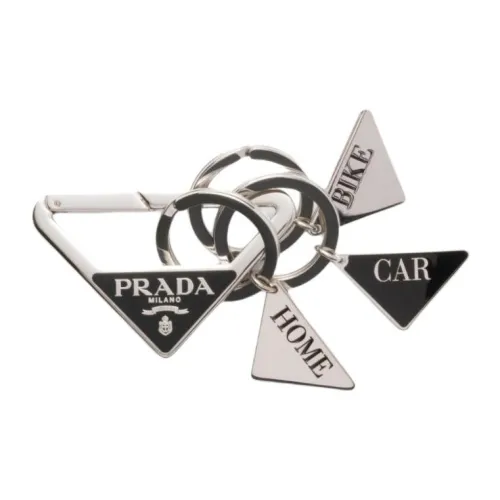 PRADA Steel Брелоки Мужской Серебряный