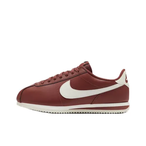 Nike Cortez Беговые кроссовки Низкие Топ Красные Коричневые Женские