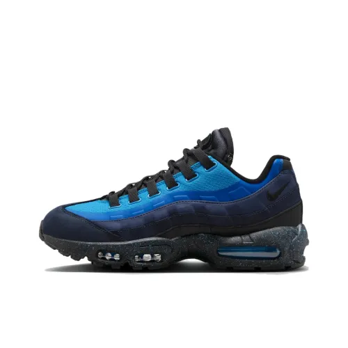 Stash x Nike Air Max 95 Устойчивый к истиранию Низкий Топ Повседневные Беговые кроссовки Мужские Черный Синий