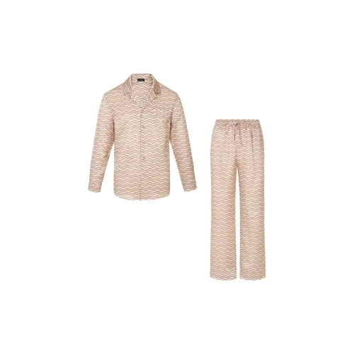 SILKY MIRACLE FW24 Пижамный комплект Мужской Коричневый