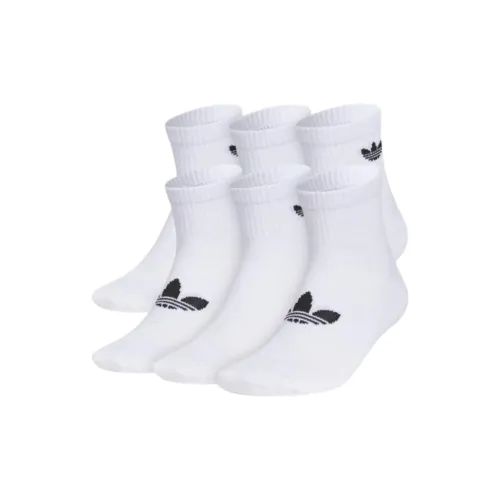 Adidas Originals Высокие носки Мужские 6 пар белые