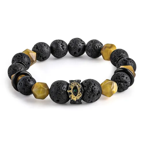 CUUD Браслеты с камнем тигрового глаза для мужчин