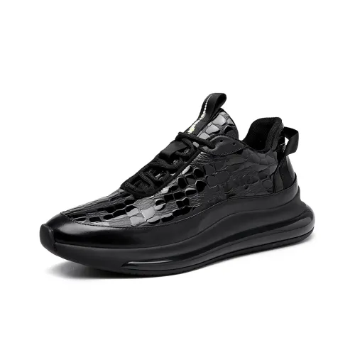 Devanro Низкий Топ Casual Мужской Черный