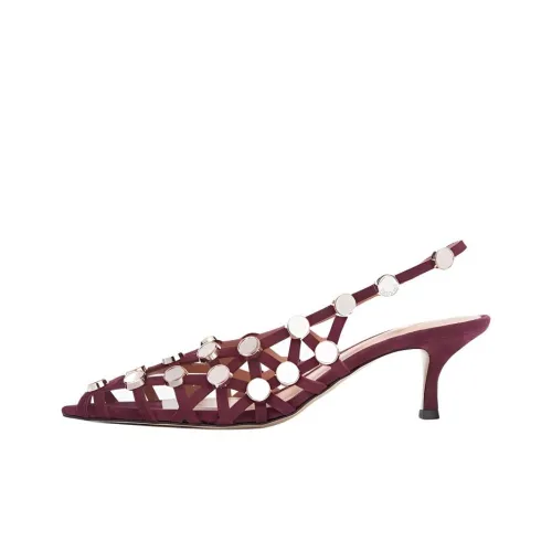 The Attico Сетка Узкий каблук Высокие каблуки 5 см Женские Красный