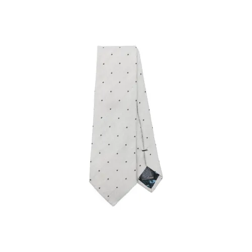 Paul Smith Linen Silk Ties Men's Gray