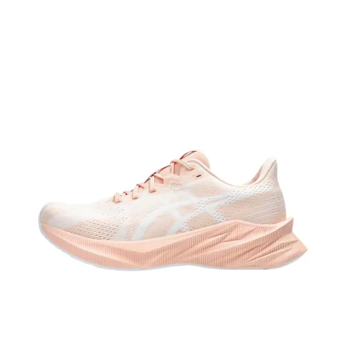 Asics Износостойкие Низкие Беговые Кроссовки Женские Белые Розовые