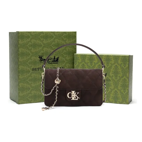 BETTINA VIVIAN ПУ (полиуретан) Одно плечо Сумка Стандартная Женская Кофейного цвета