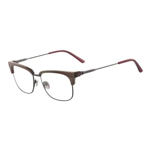 CALVIN KLEIN Круглые Оправы для Очков Мужские Коричневые