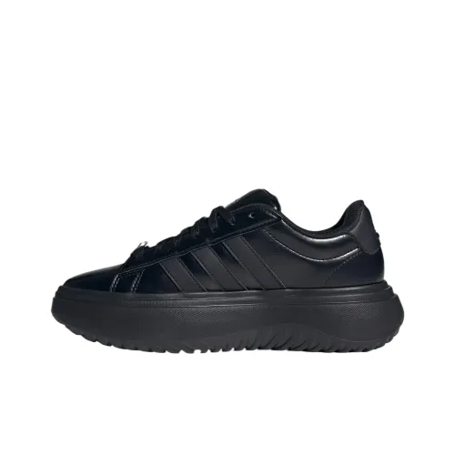 Adidas GRAND COURT PLATFORM Теннисные кроссовки Низкий топ Черный Женский