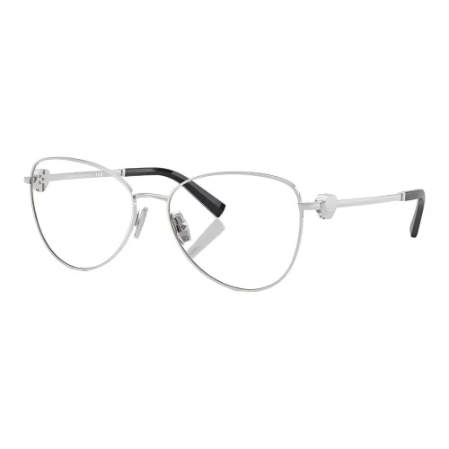 TIFFANY CO. Металл Нерегулярная форма Оправы для очков Женские Серебряные