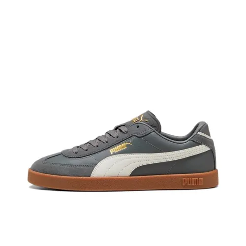 PUMA Club Аbrasion-Resistant Низкие Кроссовки для Скейтбординга Унисекс Серые