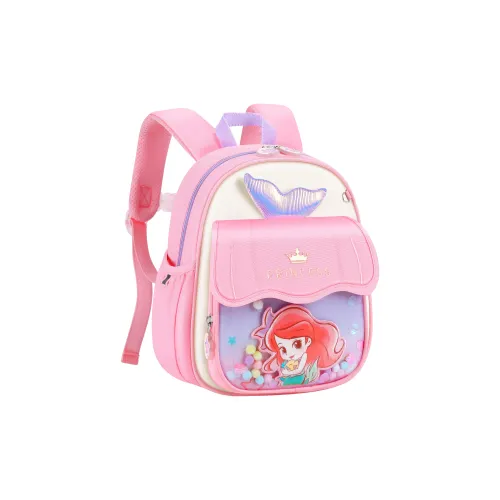 Disney Princess Полиэстер Детский Школьный Рюкзак Сумка Стандартная Детская Розовая