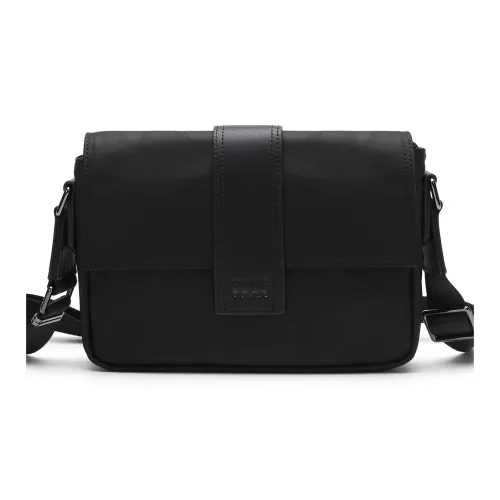 ELLE HOMME Ткань Синтетическая кожа Сумка через плечо Стандартная Мужская Черная