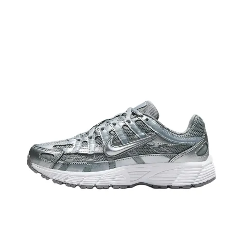 nike P 6000 Slip Resistant Shock Absorbers с антискользящими свойствами и устойчивыми к истиранию низкие детские повседневные кроссовки серебристо-серого цвета