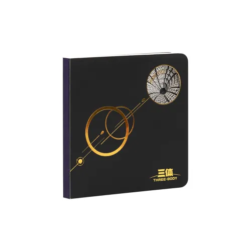 SCIFI Fanpace 'THREE Центральная часть DO not Answer Черный золотой 3D-эффект Ноутбук Маленький Квадрат Ноутбук' Мерч по IP