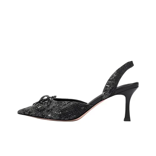 NICOLI FOGGIA Узкий каблук Высокие каблуки 7 см Женские Темно-серый