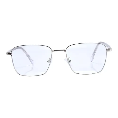 KELING Металлический сплав Квадратная Тонкая Оправа с Защитой от синего света Линзы для защиты глаз Унисекс Элегантный Серебряный