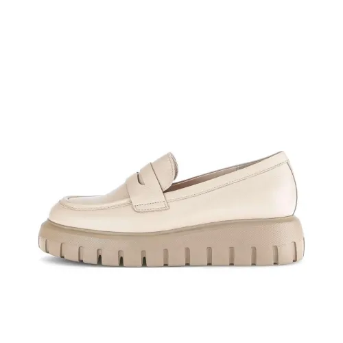 Gabor Модные лоферы 5 см женские бежевые