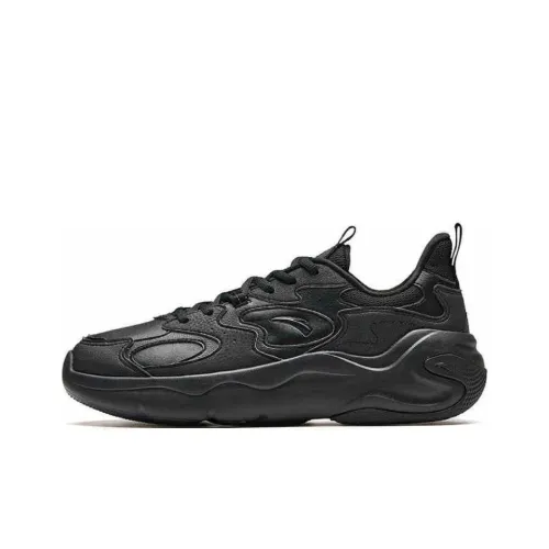 ANTA Gravity 2 Slip-resistant Abrasion-resistant Low Top Casual Men's Main Black ANTA Gravity 2 Противоскользящий Устойчивый к истиранию Низкий Топ Повседневный Мужской Основной Черный