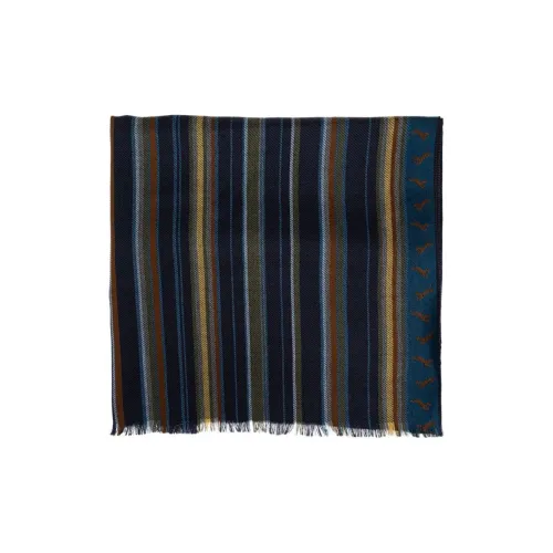 Paul Smith Шерсть Вискоза Акрил Вязаные Шарфы Мужской Синий