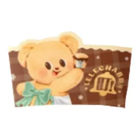 Lelecha x Butter Bear Бaked Brulee с Рекомендуемая чашка бюстгальтера Рукав Мерч по IP