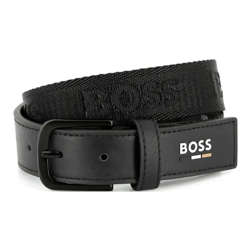 BOSS Кожаные ремни для детей черный