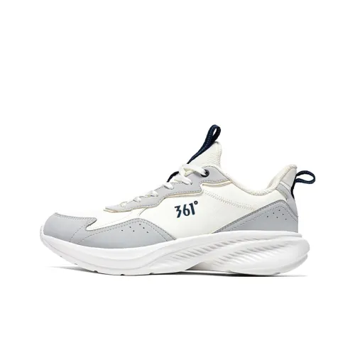 361° Slip-resistant Waterproof Низкий Топ Повседневные Беговые кроссовки Мужские Белый Серый