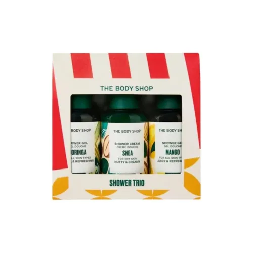 TheBodyShop Рождественская коробка Ограниченное издание Sample Shower Гель Очищающий Увлажняющий Для успокаивающей кожи 60мл+60мл+60мл