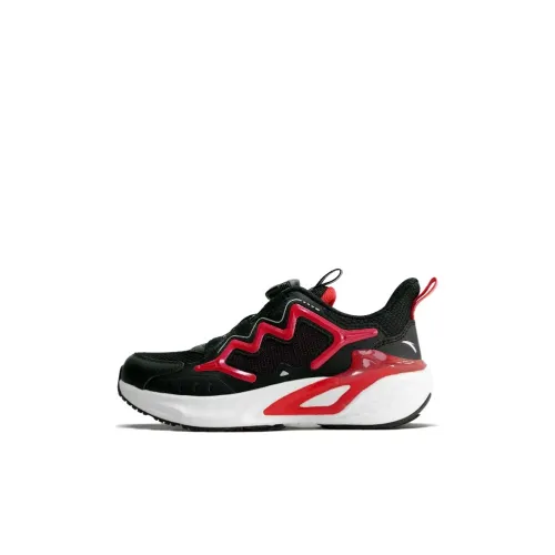 Antakids Амортизация Низкий Топ Детская Беговая Обувь Черный Термический Красный Детский