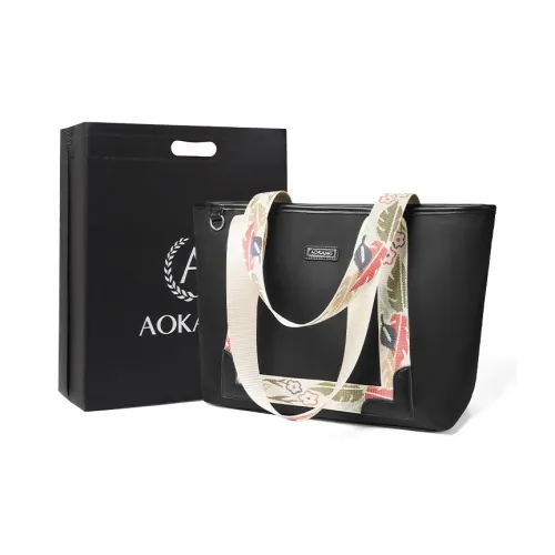 AOKANG Ткань Тоут Сумка Сумка через плечо Сумка для покупок Большая Женская Классическая Черная Хаки