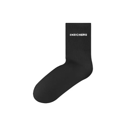 Skechers 1 упаковка Угольный черный/0018 Мужские носки MID до икры