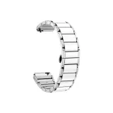 Серебристый/Фарфоровый белый Металлический ремешок