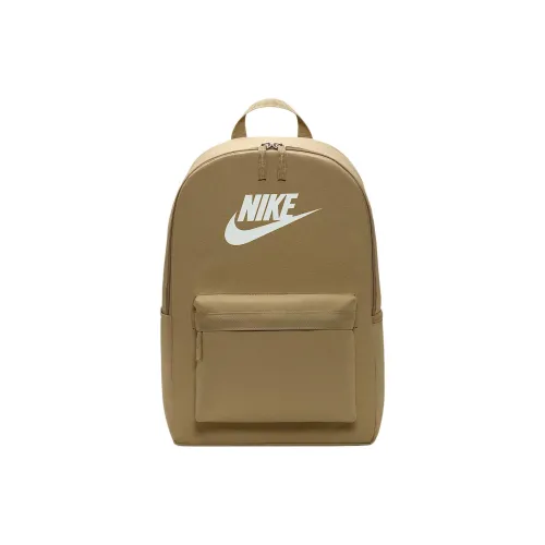 Nike Ткань Рюкзак Унисекс Абрикосово-чайный коричневый Гора Белый