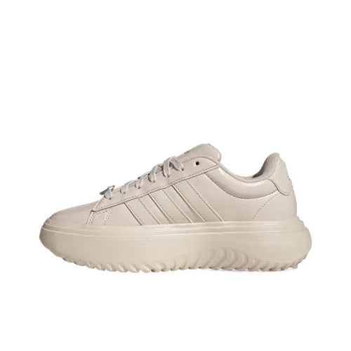 Adidas GRAND COURT PLATFORM Устойчивые к истиранию Низкие Кроссовки для тенниса Женские Бокситовый коричневый