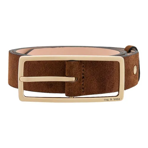 RAG BONE Замша Кожаные ремни Унисекс Коричневый Ширина 3 см